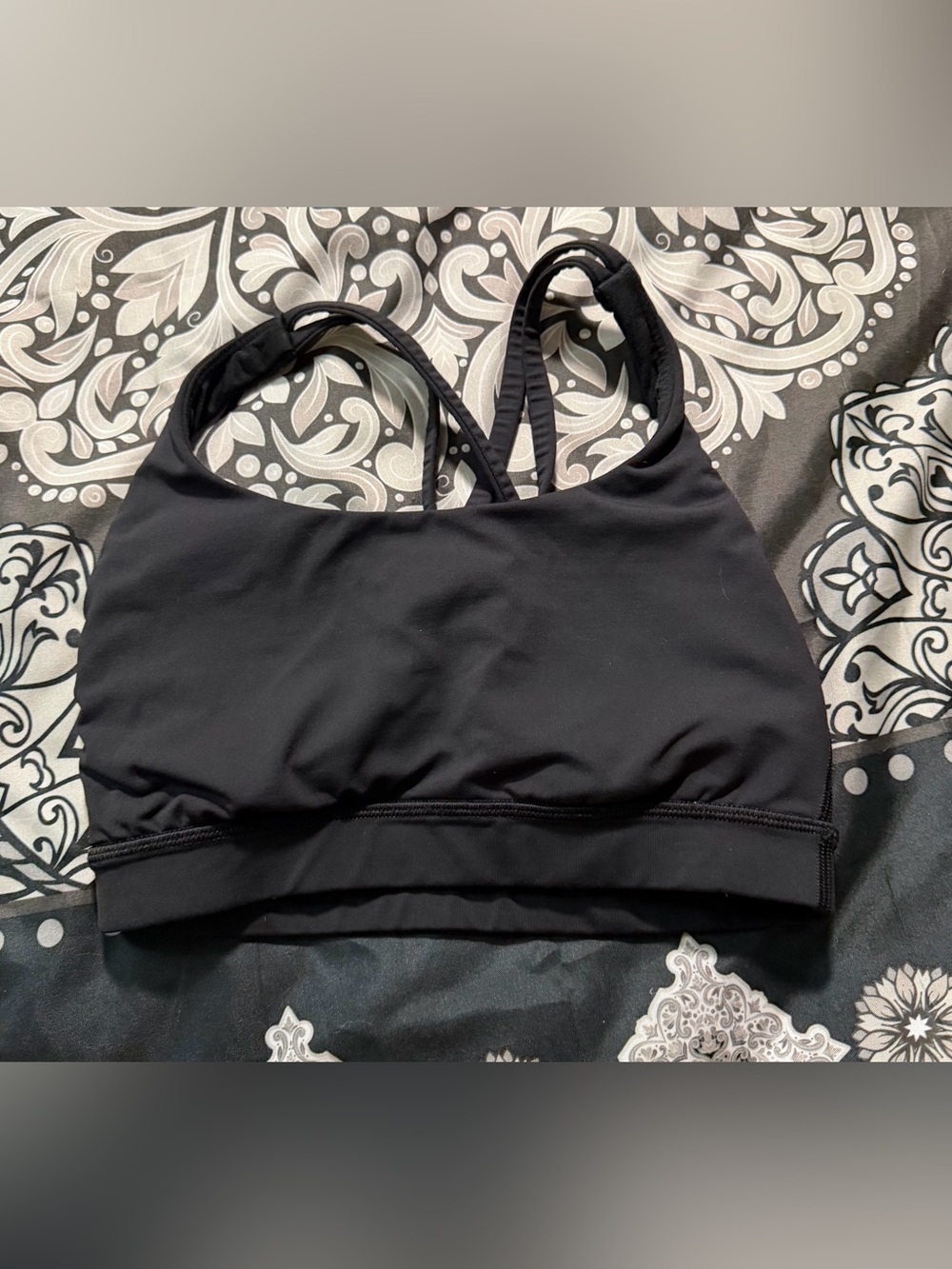 lululemon athletica Black Strappy Low-Impact Sports Bra